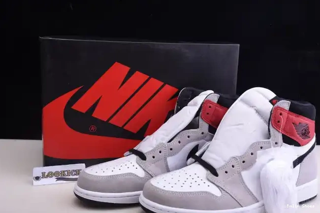 Bmlin Grey Jordan 1 OG Light Smoke High 555088-126 Air 0523
